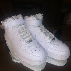 Nike Air Force 1 Mid '07 Size 9 All White